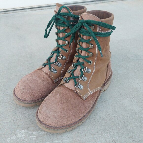 Jim Green Custom AR8 Size 9.5 Fudge Nubuck & Tan Roughout w/ Included Kilties - Picture 1 of 12